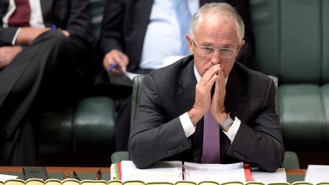 Australian Prime Minister Malcolm Turnbull defended Mr Robert during Question Time at Parliament House in Canberra, Monday, Feb. 08, 2016. (AAP Image/Lukas Coch)