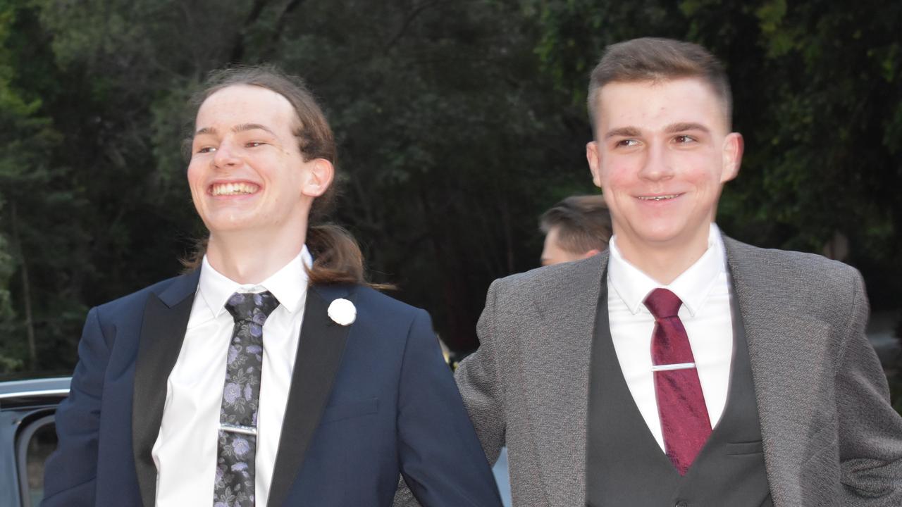 Edward Hawkins and Ben Prenzler at the Year 11 Good Shepherd formal, 2022.