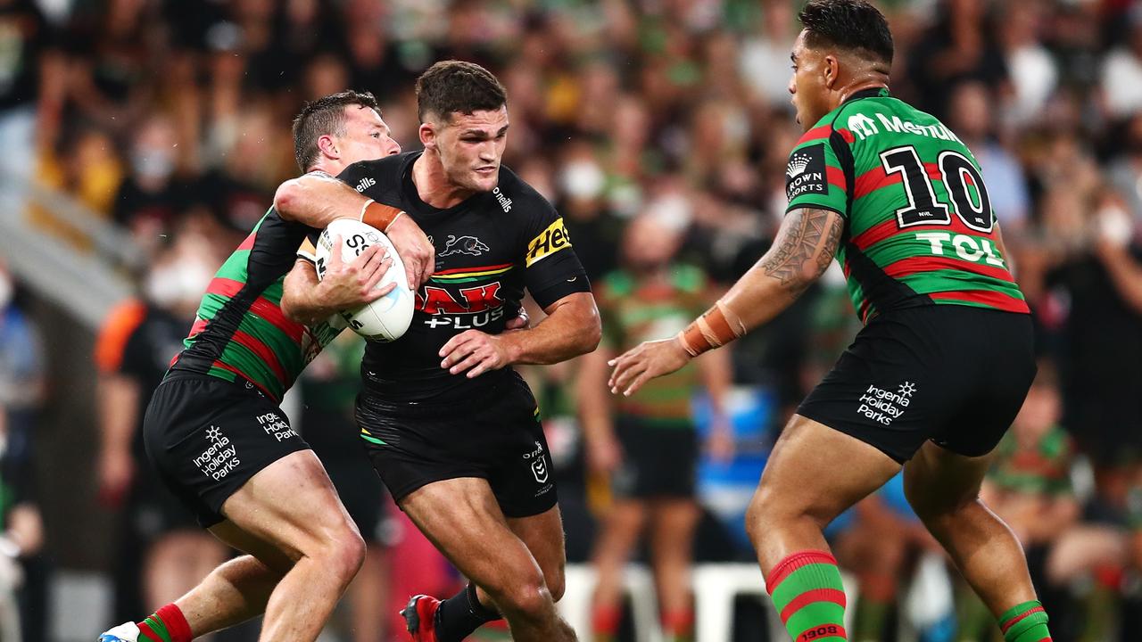 Nathan Cleary was unstoppable for Panthers in their grand final win. Picture: Chris Hyde/Getty Images)