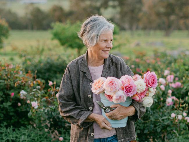 EMBARGO FOR TWAM 10 DECEMBER 2022. FEE MAY APPLY.  Garden Gathered (The Flower Press $89.95) by Helen Leighton who owns Riverdale Flower Farm and slowed down in the pandemic and produced this book. Photo:Jemma Keech/Supplied