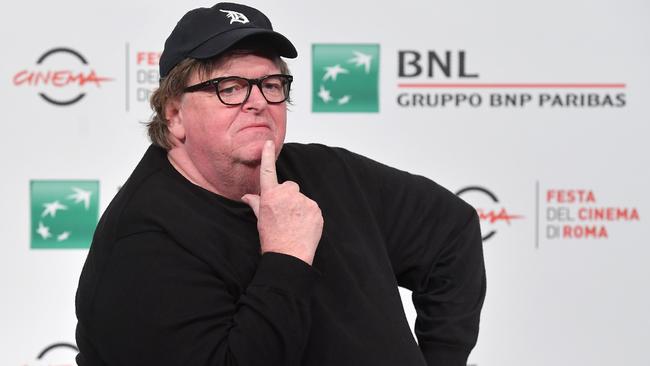 US documentary filmmaker Michael Moore is once again predicting a Trump victory. Picture: Tiziana Fabi/AFP