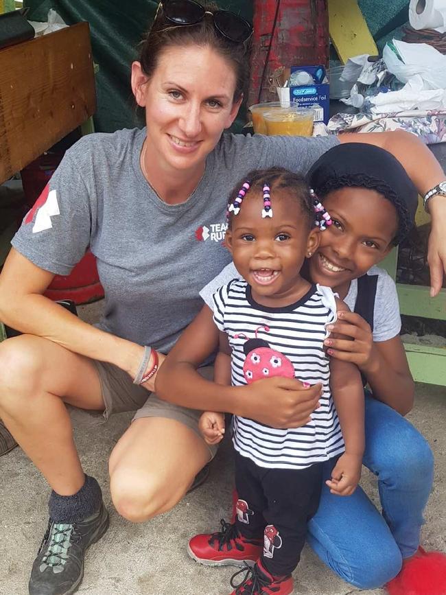 Adelaide based paramedic, Anastasia Bougesis, in British Virgin Islands. Picture: Supplied