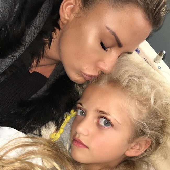 Katie Price and her daughter Princess Tiaamii. Picture: Instagram