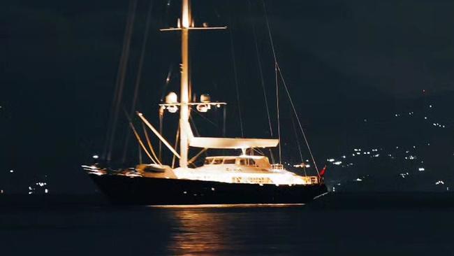 The yacht Bayesian sank when its mast was toppled in a freak tornado. Picture: X/Twitter