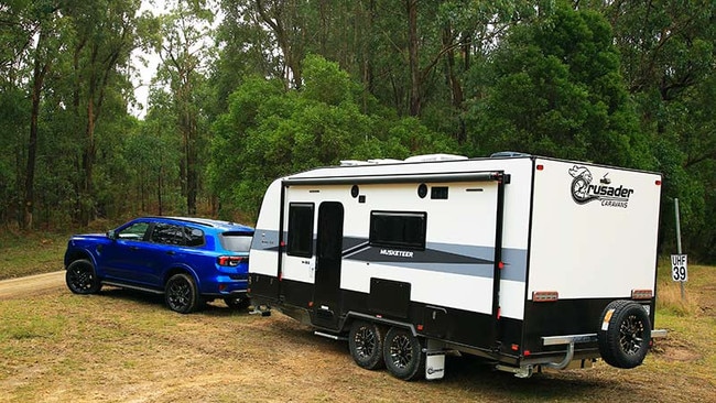 Crusader Caravans could reconsider their re-entry to the US market if its vans are hit with tariffs. Picture: Supplied