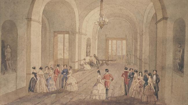 The Dome Room where Mary Ann and Captain Piper hosted grand balls for Sydney's elite. Picture: State Library NSW