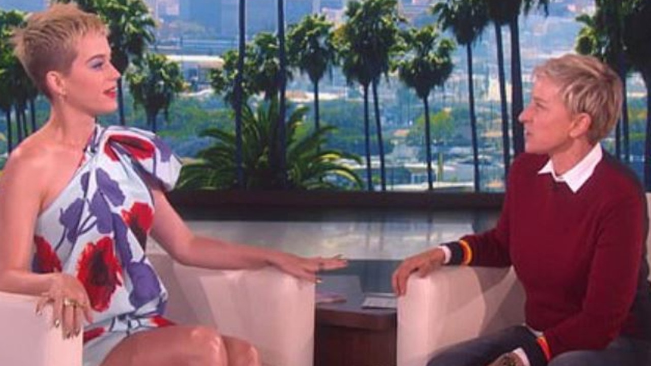 Katy Perry jumped to DeGeneres’ defence. Picture: YouTube