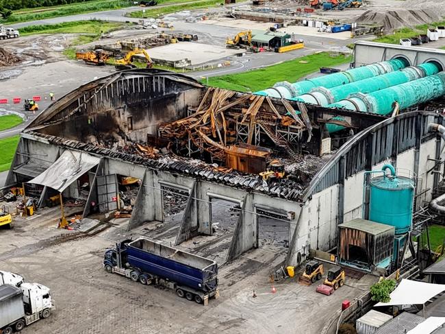 Cairns Regional Council's Portsmith transfer station will reopen to the public on Thursday, February 6. The tip has been closed to the public following a large fire at the facility's Bedminster Advanced resource Recovery System on January 23, shutting down the facility. The fire site has largely been cleared, but the damage to the steel structure of the building is severe. Picture: Brendan Radke