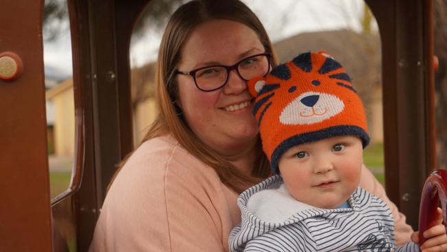 Mount Gambier's Amy Watt just wants the best childcare centre for her son Edward. Picture: Jessica Ball