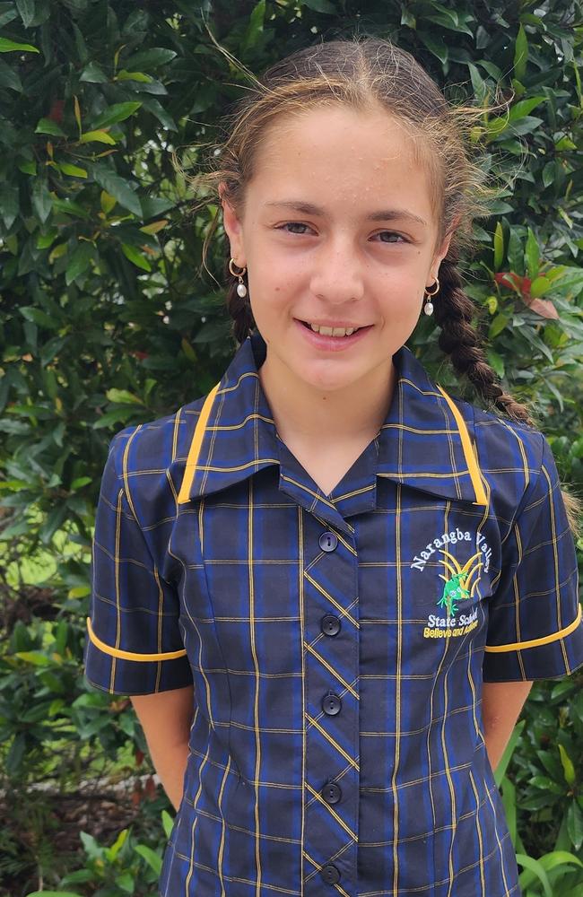 Lovetta Johns, 2024 Narangba Valley State School captain. Picture: Contributed