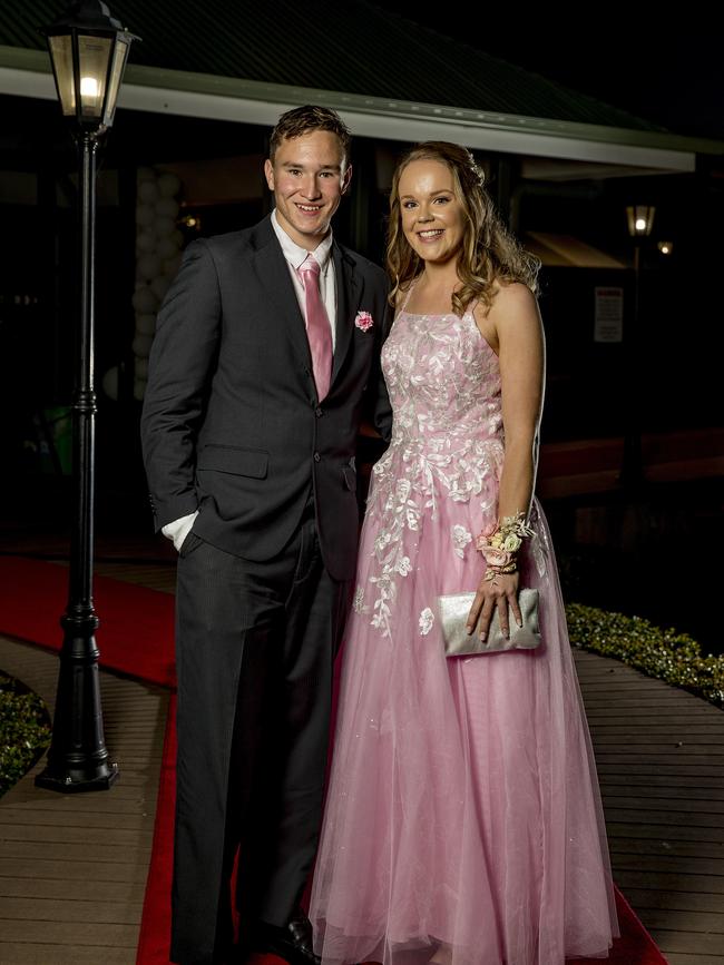 Formal for year 12 students from Emmanuel College. Daniel Reid and Danica Free. Picture: Jerad Williams