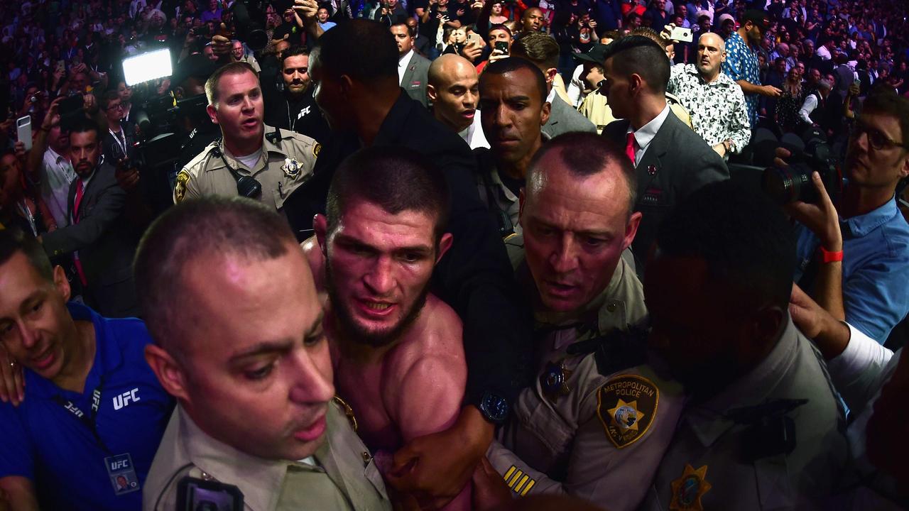 Las Vegas PD deny Conor-Khabib brawl arrests.