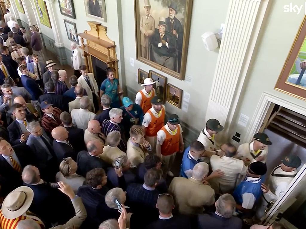 The Long Room at Lords during the lunch break during the 2023 Ashes.