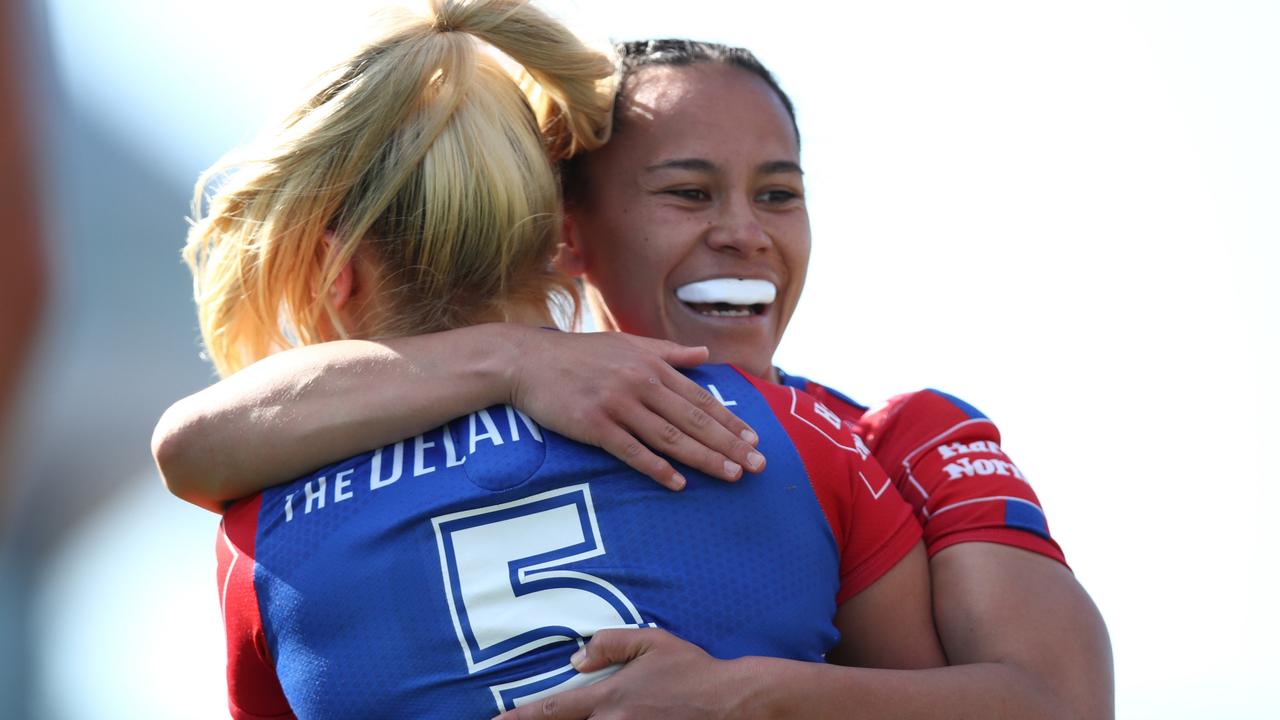 The Knights haven’t lost since the honesty session and are one win away from back-to-back NRLW titles. Picture: Jason McCawley/Getty Images