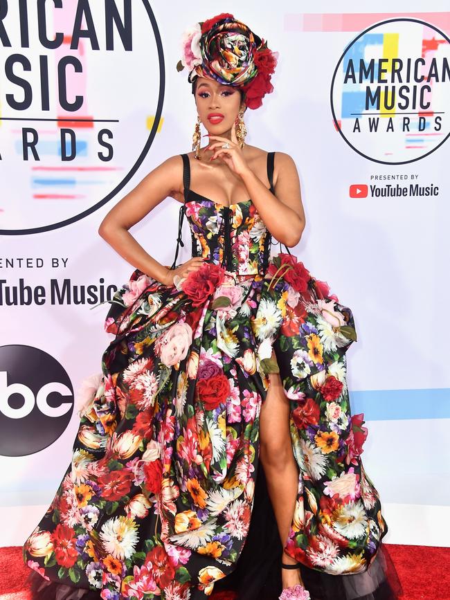 Cardi B attends the 2018 American Music Awards.