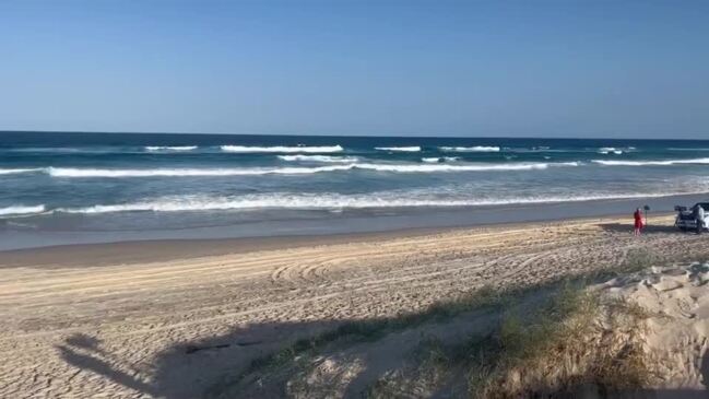 Scene of Gold Coast surf rescue