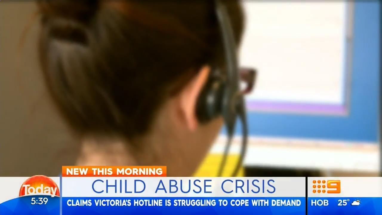 Nine News: Victoria's child abuse hotline struggling to keep up with demand