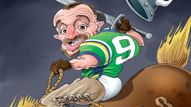 Josh Hodgson can lead Canberra into the finals. Art: BOO BAILEY