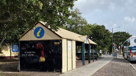 The bus shelter on Jonson St in Byron Bay is being removed. Picture: Byron Shire Council.