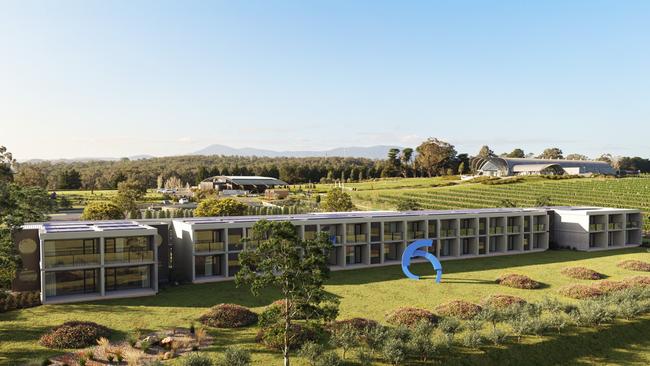 A $20m luxury hotel will open on the grounds of the Levantine Hill Estate. Picture: Supplied