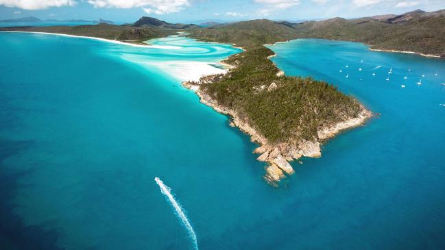 ESCAPE: Whitehaven Beach and Hill Inlet. Picture: Hamilton Island Tourism