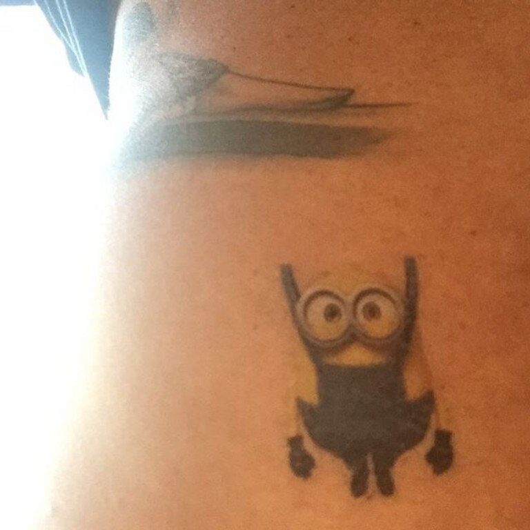 "Harper has just added to Daddie's tattoo collection" Picture: David Beckham/Instagram