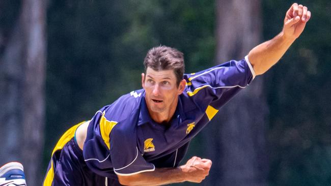 Gympie Regional Cricket Association grand opening – Gold XI v Maroochydore – Troy Ashton. Photo: Zahner Photography