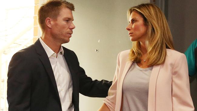 David Warner will be leaning heavily on wife Candice..