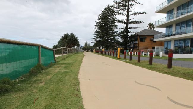 A section of the Gold Coast Oceanway on the southern end.