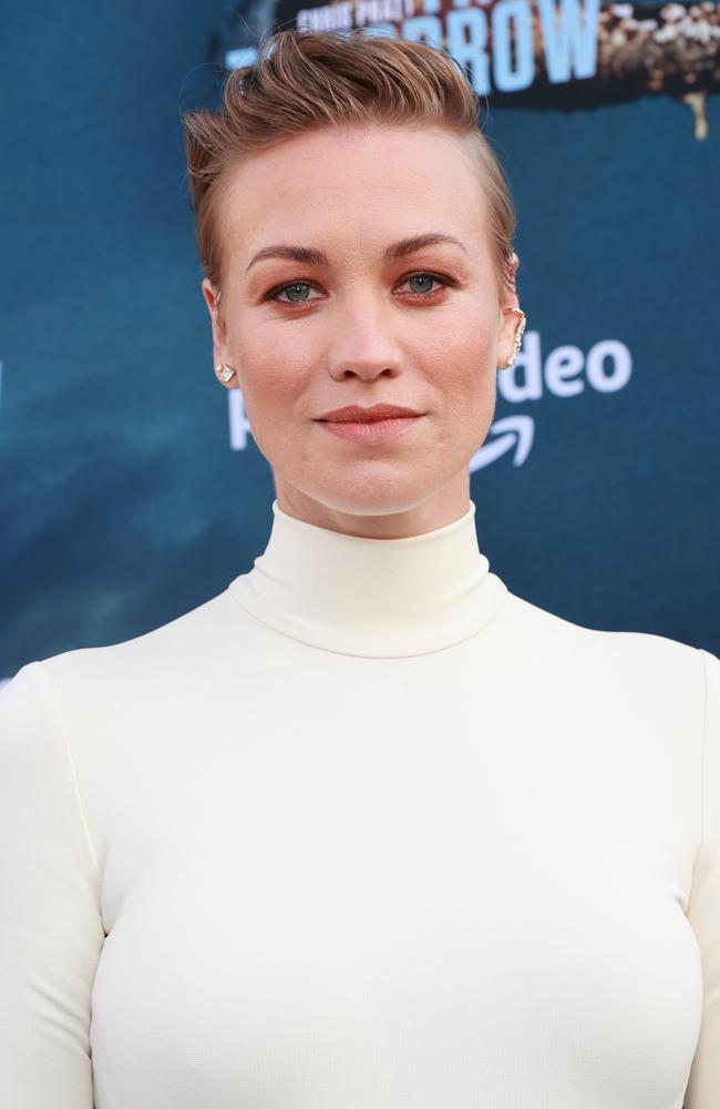 Australian actor Yvonne Strahovski is nominated for an Emmy for her role in The Handmaid’s Tale. Picture: Getty Images