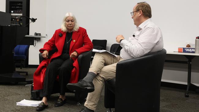 Professor Marcia Langton AO and Don Punch MLA hosting the open forum on Sunday afternoon at ECU South West campus. Picture: Bunbury Herald