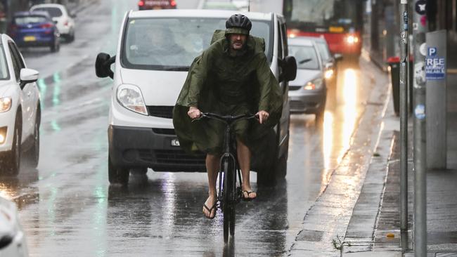 Heavy rain has been falling in Sydney. Picture: Dylan Robinson