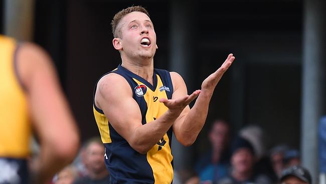 Nick Milne in action for Hurstbridge. Picture: Josie Hayden