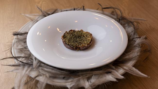 Delicious: Marburg emu tartare at Elska in New Farm. Picture: Mark Cranitch.