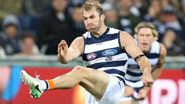 Stewart Crameri in action during his Geelong debut. Picture: Michael Klein