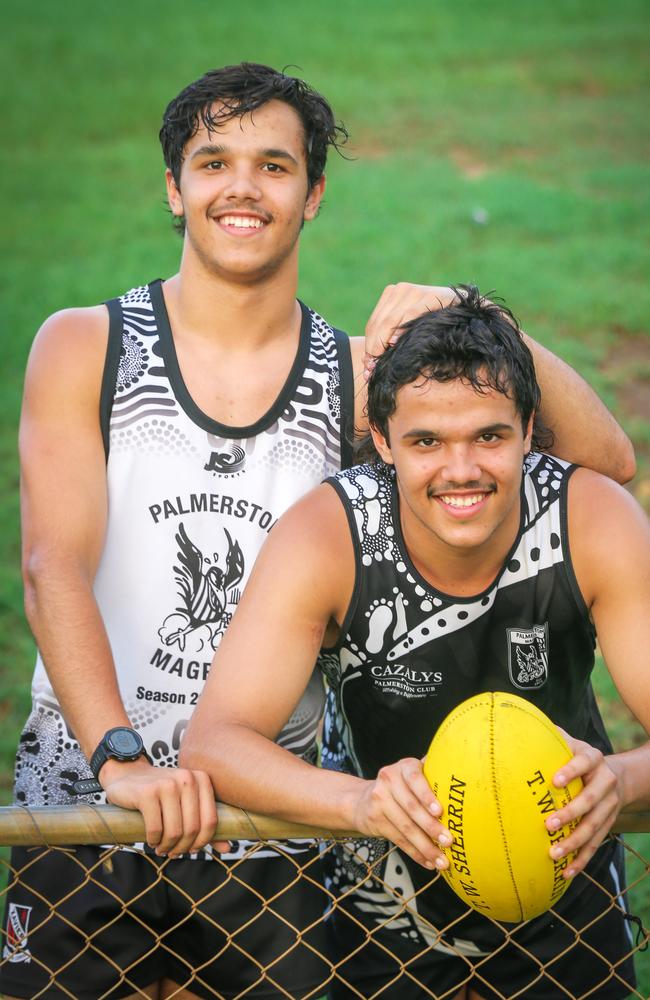 The twins have been competitive from a very early age, their father says. Picture: Glenn Campbell
