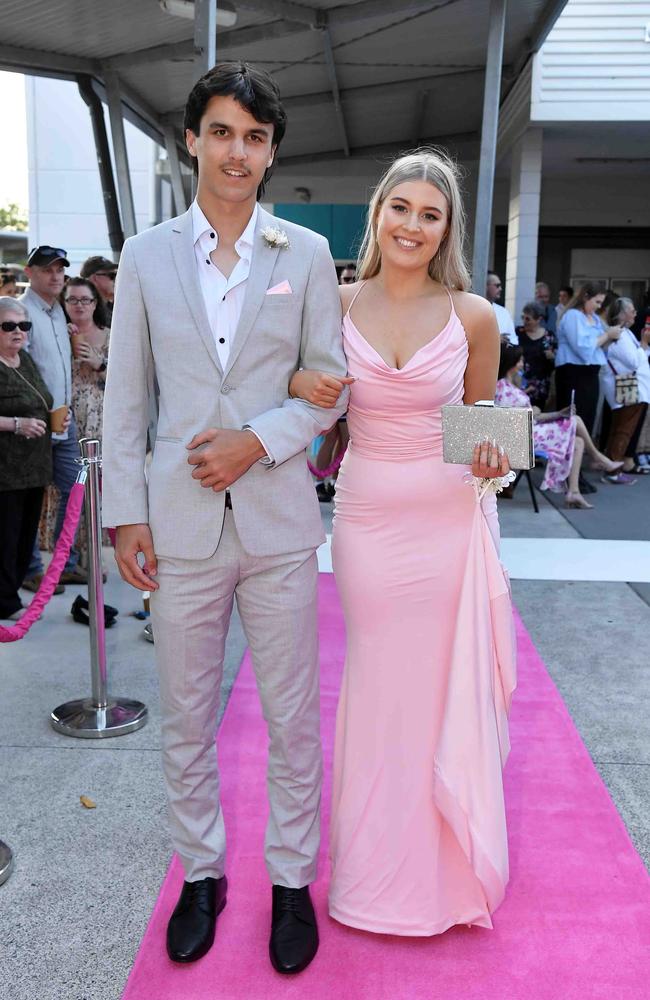 Holly Cannon and Trey Lyons at Meridan State College formal. Picture: Patrick Woods.