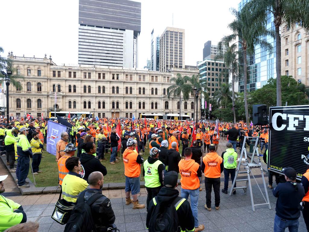 Some CFMEU protests have had serious ramifications.