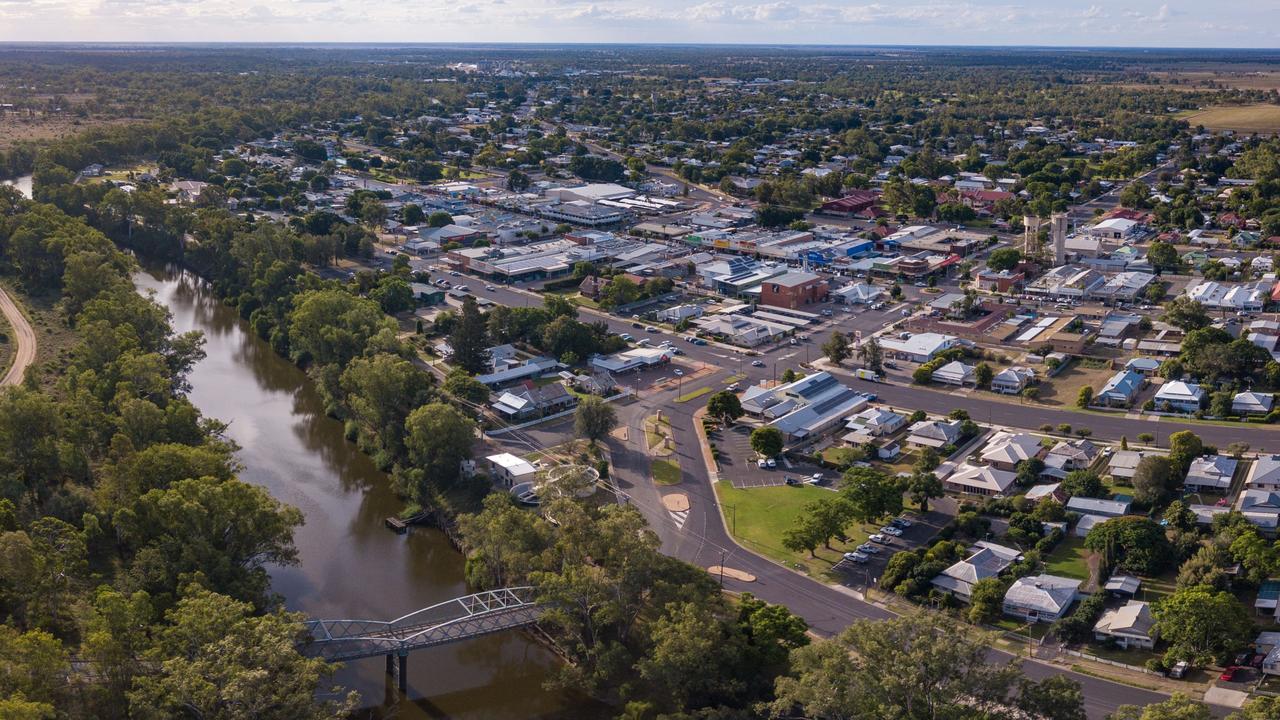 A drone image of Goondiwindi.