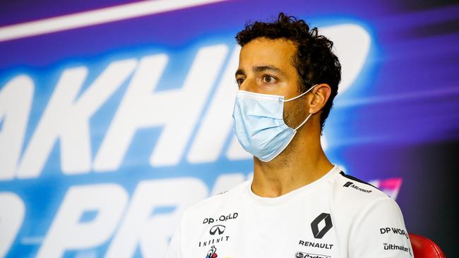 Daniel Ricciardo finds himself fifth in the F1 standings ahead of the last race of the year. Picture: Getty Images.