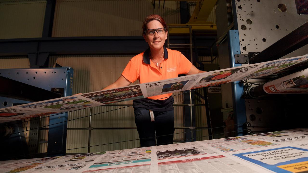 Operations manager Tracy Thomas overseas the production operations during the printing process. Pictures: KERI MEGELUS