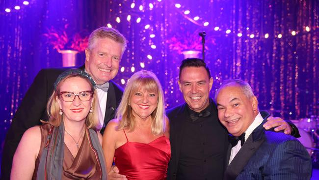 Brooke Patterson, William Owen-Jones, Donna Gates, Darren Taylor and Tom Tate at the Gold Coast Business Excellence Awards Gala 2023 at The Star Gold Coast. Picture: Portia Large