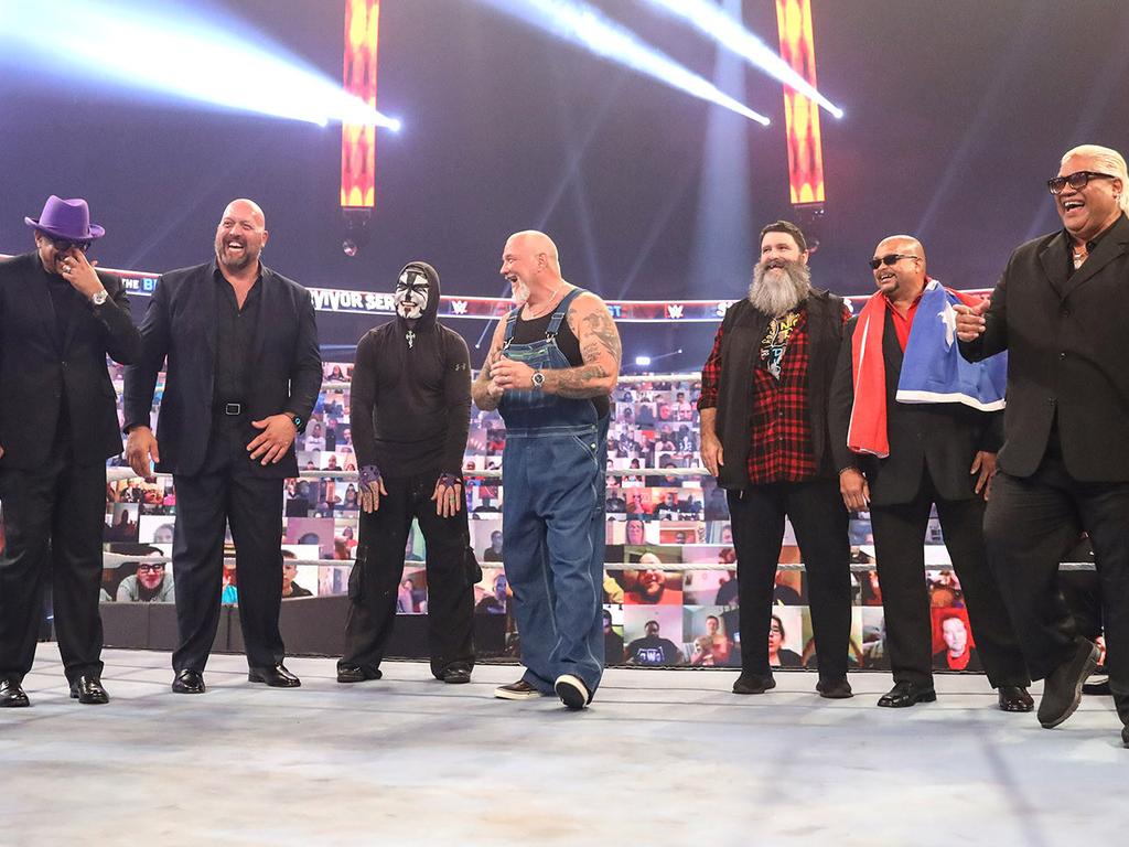 WWE legends returned for The Undertakers’s farewell. Photo: WWE.