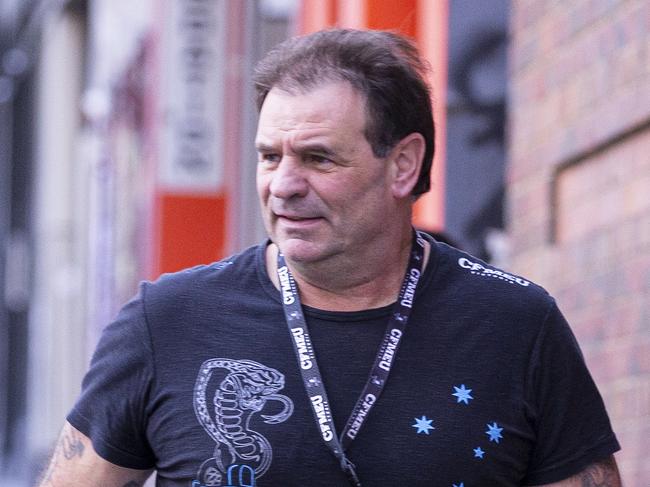 CFMEU Secretary John Setka arrives at the ACTU building in Melbourne, Thursday, June 13, 2019. (AAP Image/Daniel Pockett) NO ARCHIVING