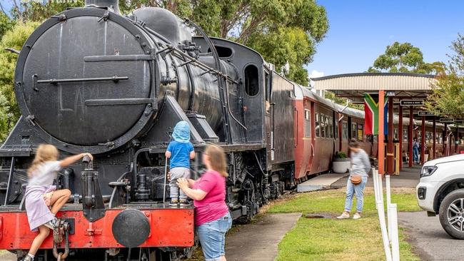 The Margate Train, 1567 Channel Highway, Tasmania is for sale via expressions of interest. Images: Knight Frank/Supplied