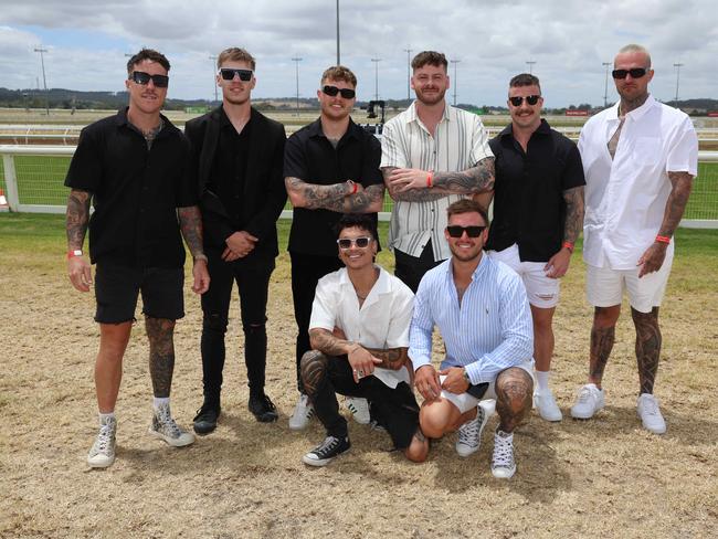 Scott Emms, Dylan Ryan-Orchard, Ryan Eaton, Jessie Shannon, Kodi Baldock, Jack Martin, Brody Leitch and Matt Morgan at the Pakenham Cup. Picture: Brendan Beckett