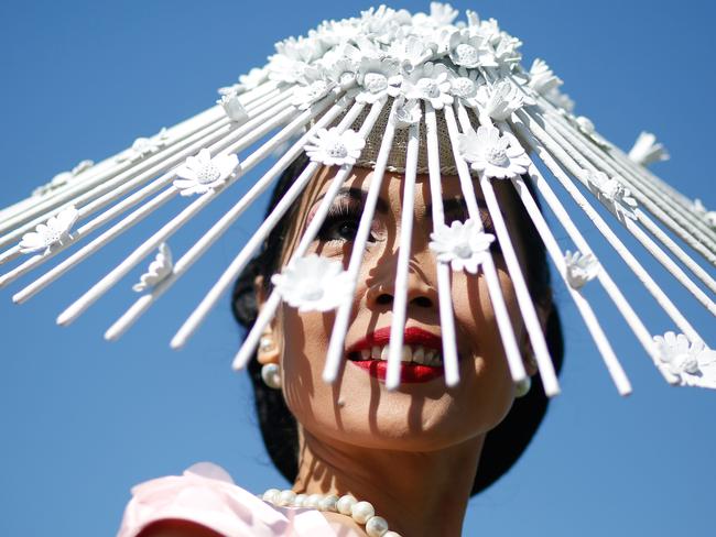 Racegoers enjoy the atmosphere on Melbourne Cup Day at Flemington Racecourse on November 3, 2015 in Melbourne, Australia. Picture: Zak Kaczmarek/Getty Images for the VRC