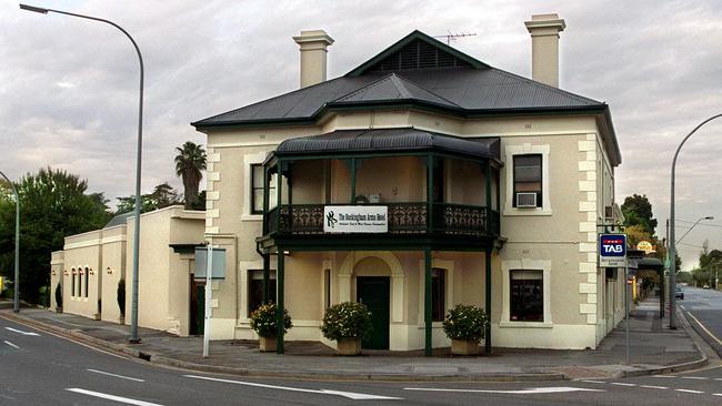 The Buckingham Arms hotel at 1 Walkerville Tce, Gilberton.