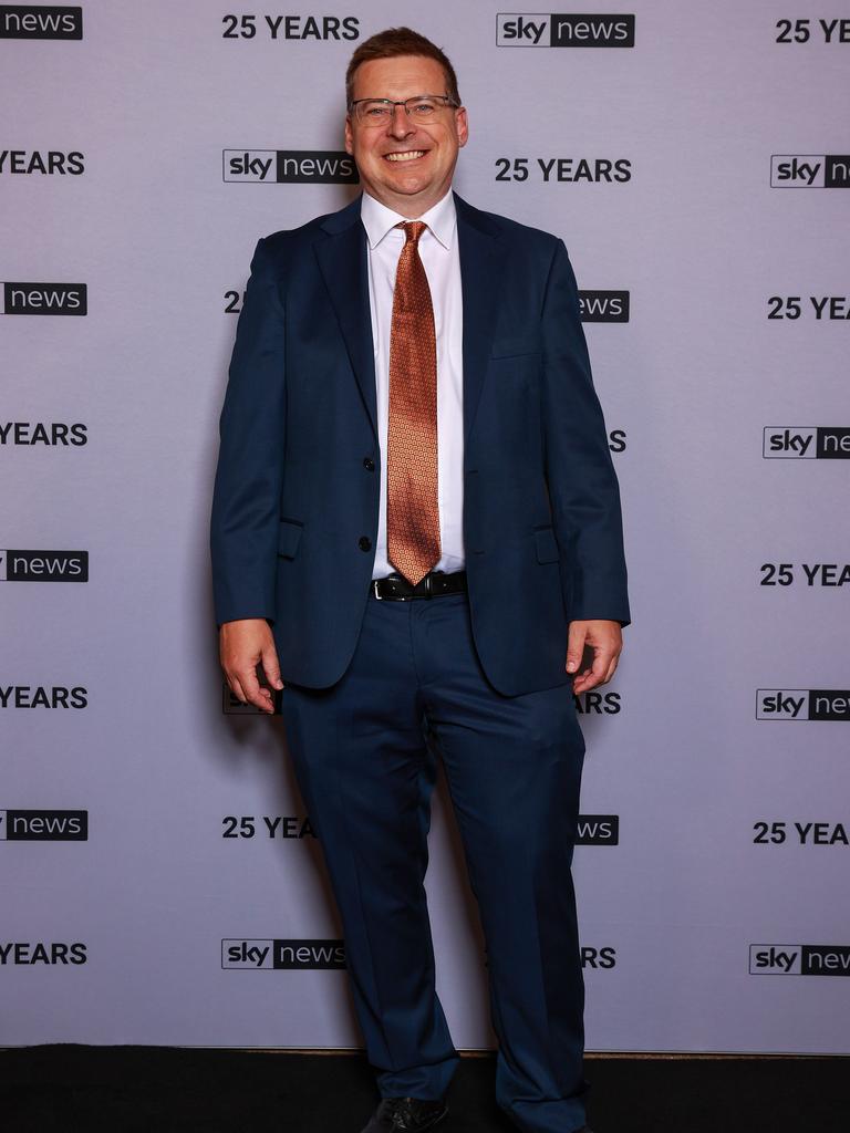 Andrew Clennell, at the Sky News 25th Anniversary celebration, at Bennelong Restaurant. Picture: Justin Lloyd.