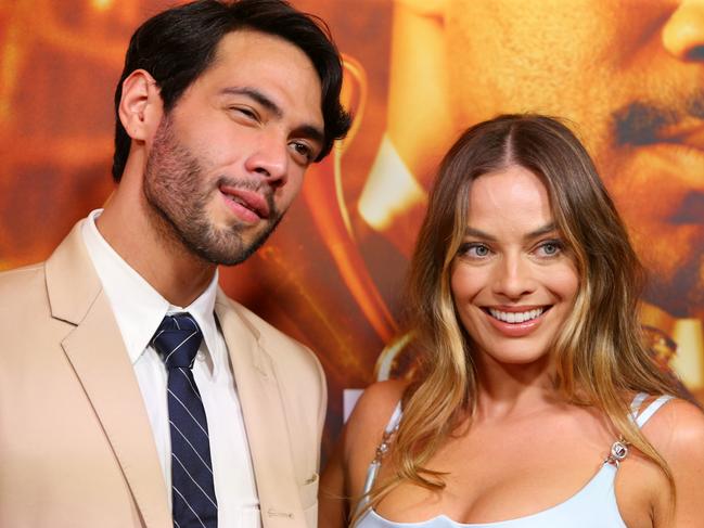 SYDNEY, AUSTRALIA - JANUARY 16: Diego Calva and Margot Robbie attend the Australian premiere of Babylon at State Theatre on January 16, 2023 in Sydney, Australia. (Photo by Lisa Maree Williams/Getty Images)